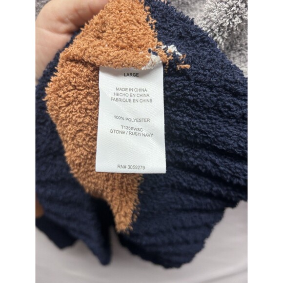 Thread And Supply Women’s Large Plush Striped Fuzzy Sweater Long Sleeve Pullover - Picture 6 of 7